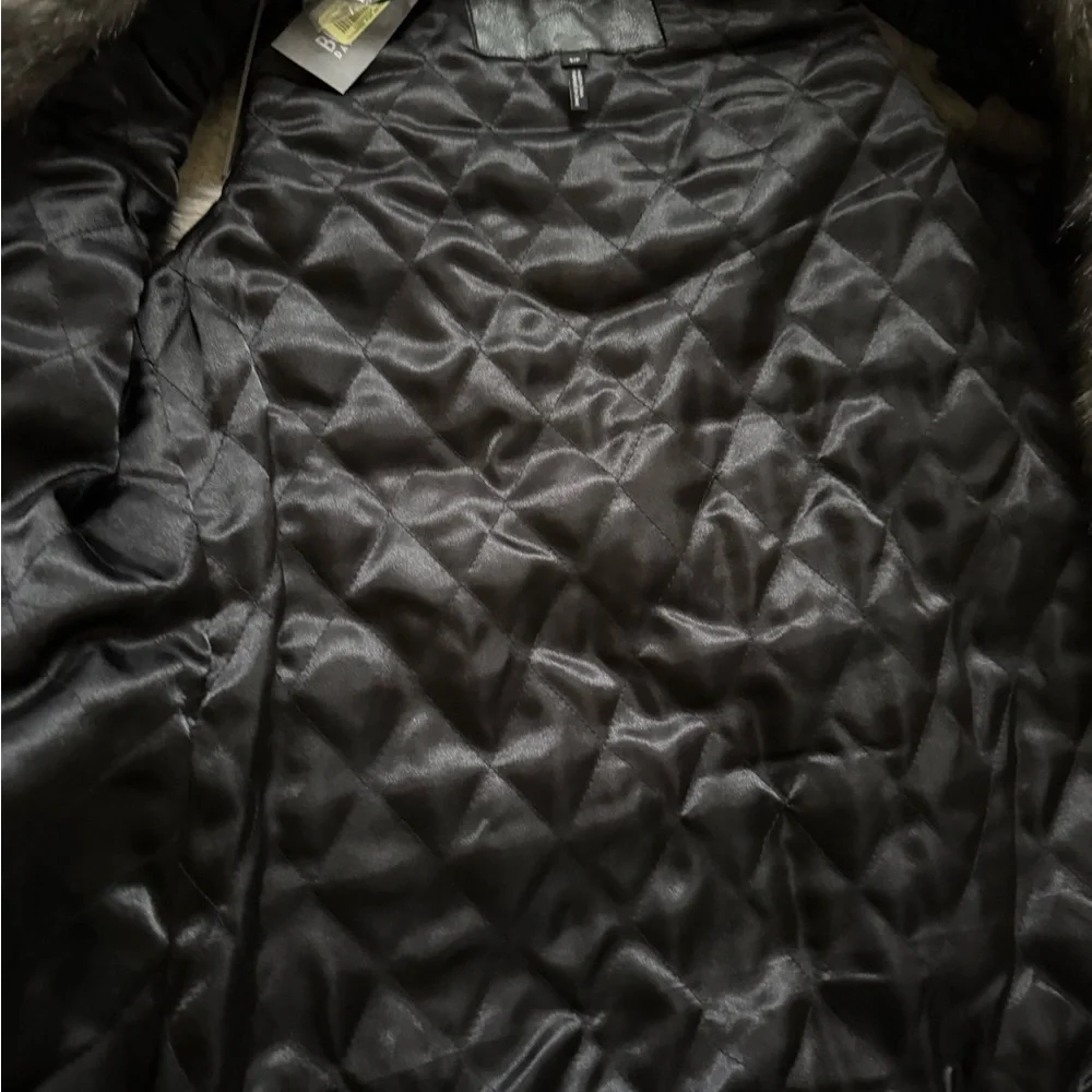 Buffalo David Bitton Faux Fur Black Vest - Picture 5 of 8